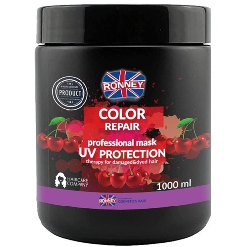 RONNEY COLOR REPAIR CHERRY UV PROTECTION PROFESSIONAL MASK 1000 ml
