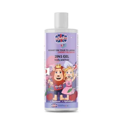RONNEY KIDS ON TOUR TO JAPAN CHERRY BLOSSOM 2IN1 shampoo GEL 300ML