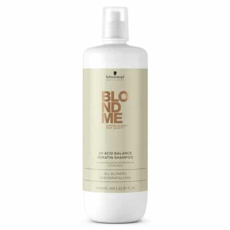 schwarzkopf blondme ph acid balance keratin shampoo 30